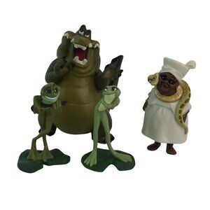 Disney Princess & the Frog Figures Tiana Naveen Mama Odie Juju Louis Alligator